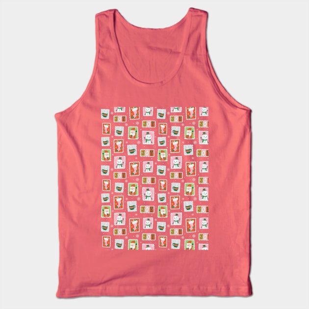 Vintage Stamp Pattern Tank Top by Alexandra Franzese